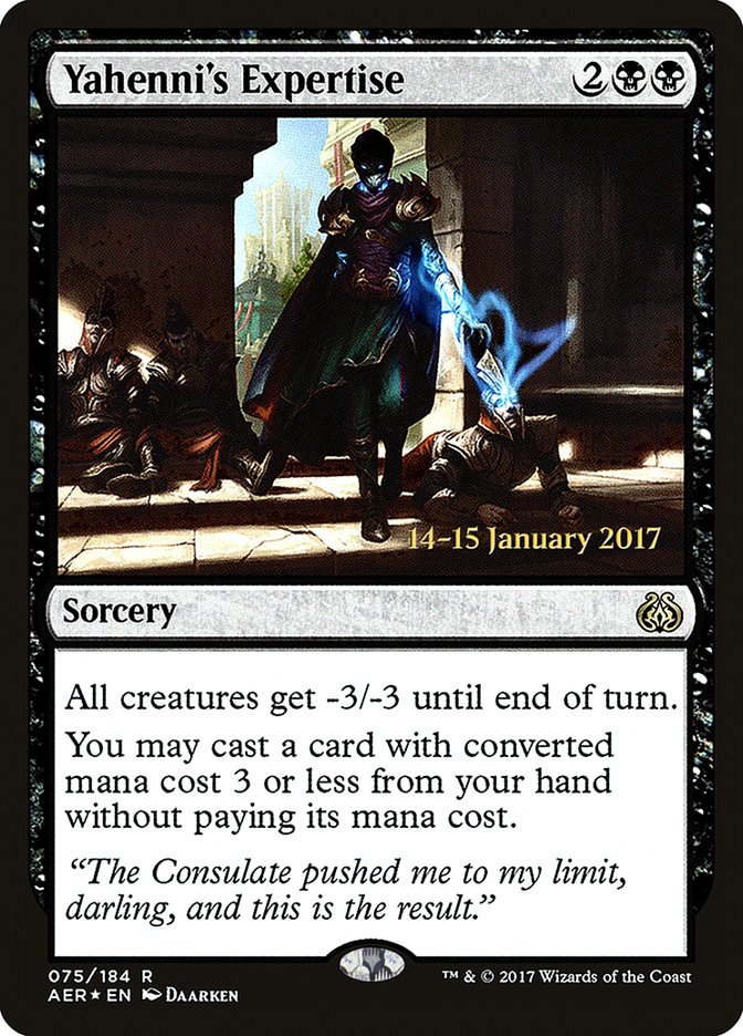 Yahenni's Expertise [Aether Revolt Prerelease Promos] | Pegasus Games WI