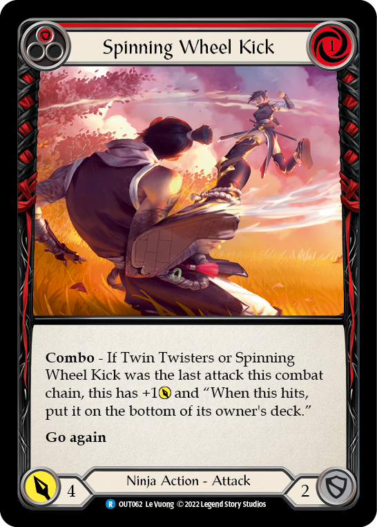 Spinning Wheel Kick (Red) [OUT062] (Outsiders) | Pegasus Games WI