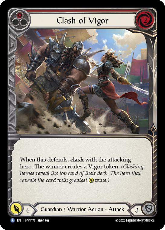 Clash of Vigor (Red) [HVY177] (Heavy Hitters) | Pegasus Games WI