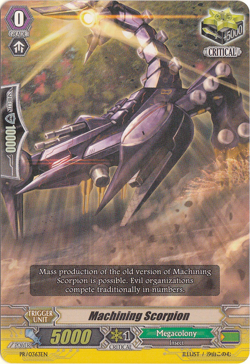 Machining Scorpion (PR/0363EN) [Promo Cards] | Pegasus Games WI