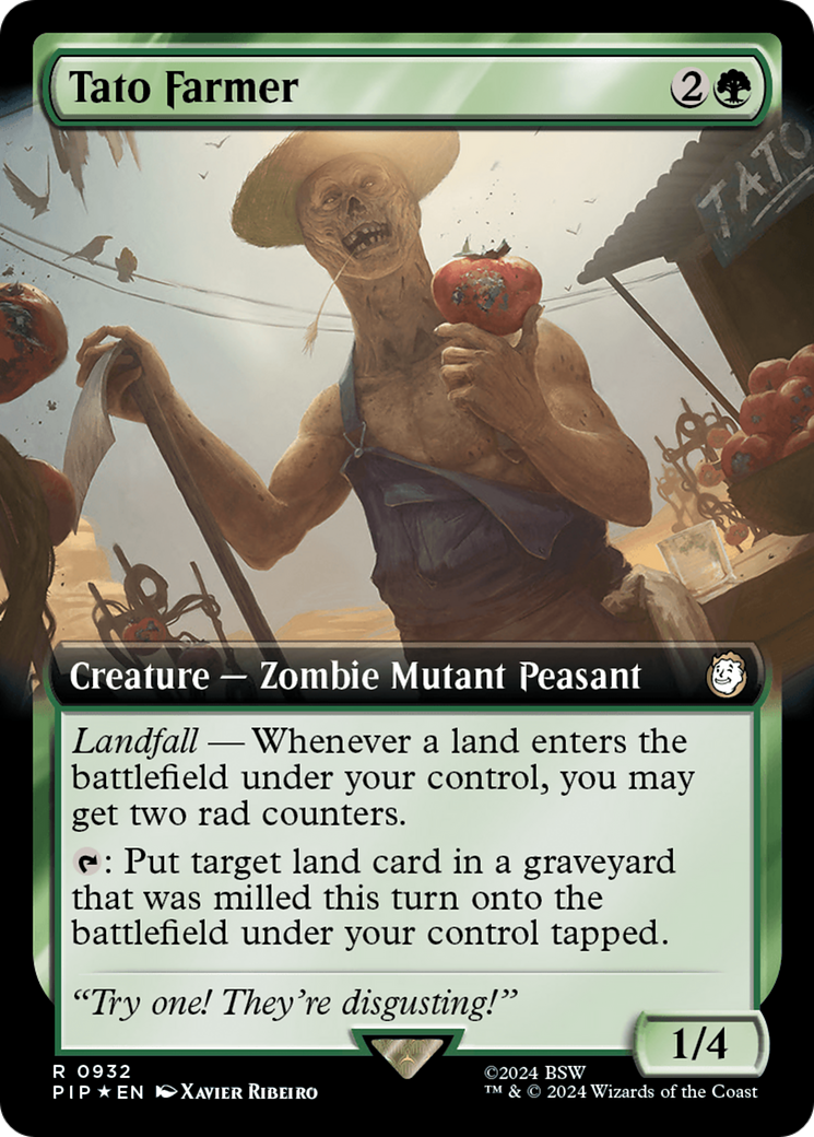 Tato Farmer (Extended Art) (Surge Foil) [Fallout] | Pegasus Games WI