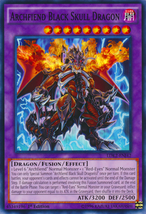 Archfiend Black Skull Dragon [LDK2-ENJ42] Common | Pegasus Games WI