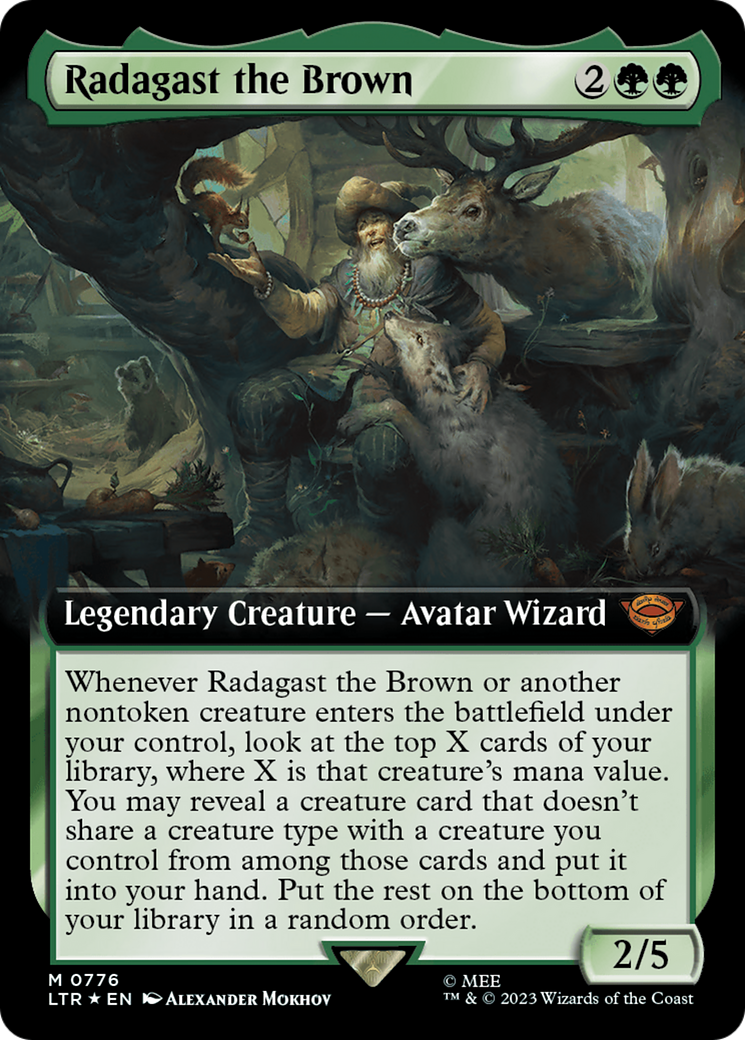 Radagast the Brown (Extended Art) (Surge Foil) [The Lord of the Rings: Tales of Middle-Earth] | Pegasus Games WI