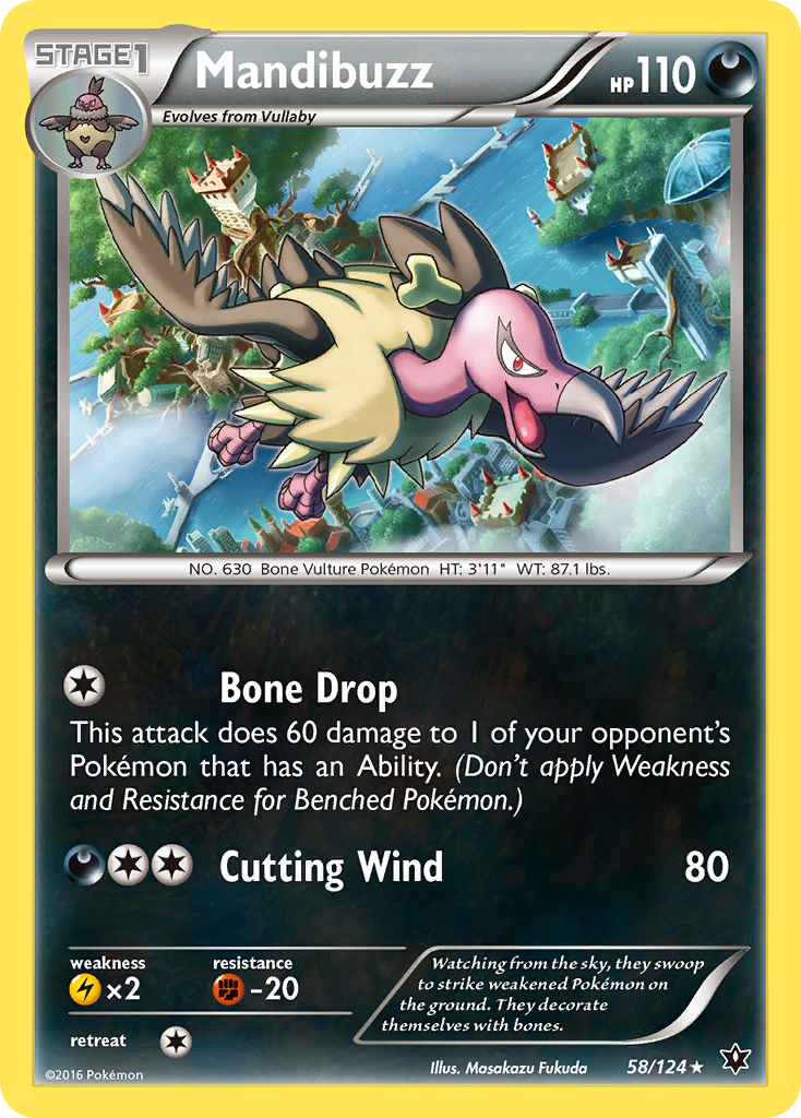 Mandibuzz (58/124) [XY: Fates Collide] | Pegasus Games WI