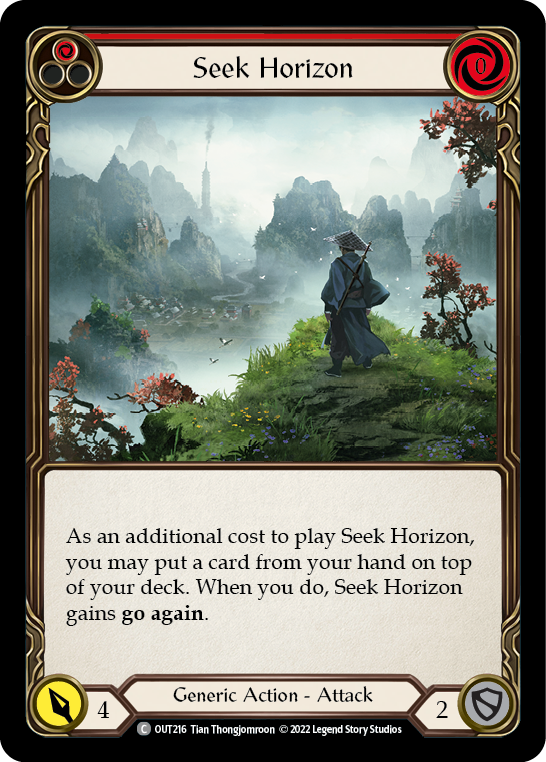 Seek Horizon (Red) [OUT216] (Outsiders) | Pegasus Games WI