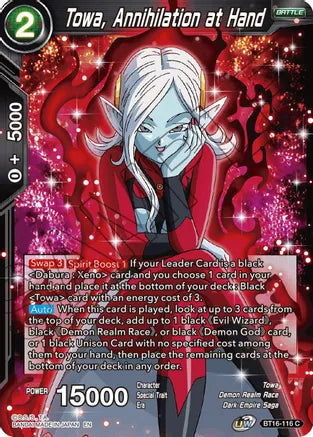 Towa, Annihilation at Hand (BT16-116) [Realm of the Gods] | Pegasus Games WI