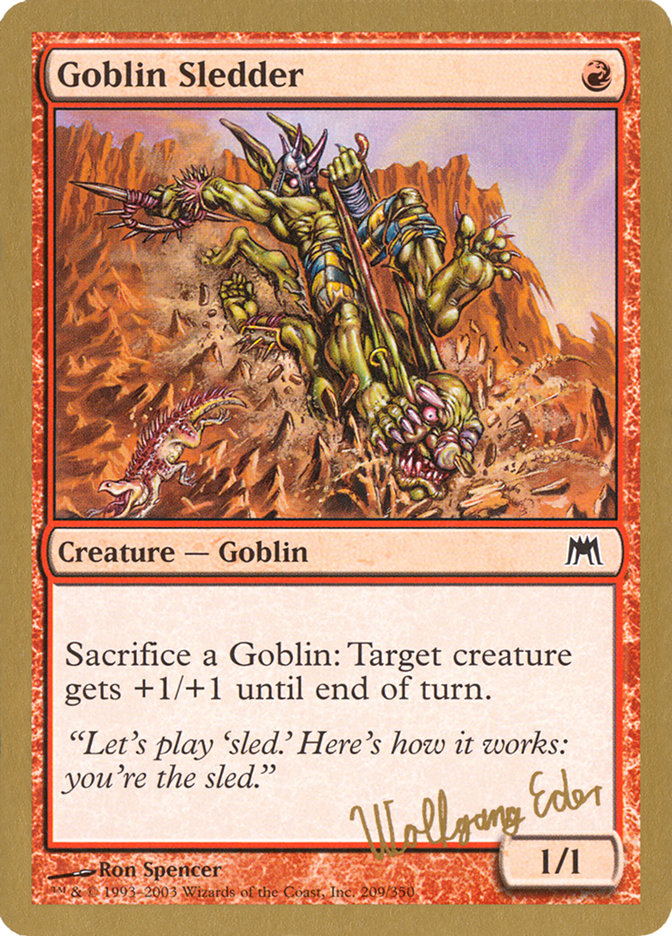 Goblin Sledder (Wolfgang Eder) [World Championship Decks 2003] | Pegasus Games WI