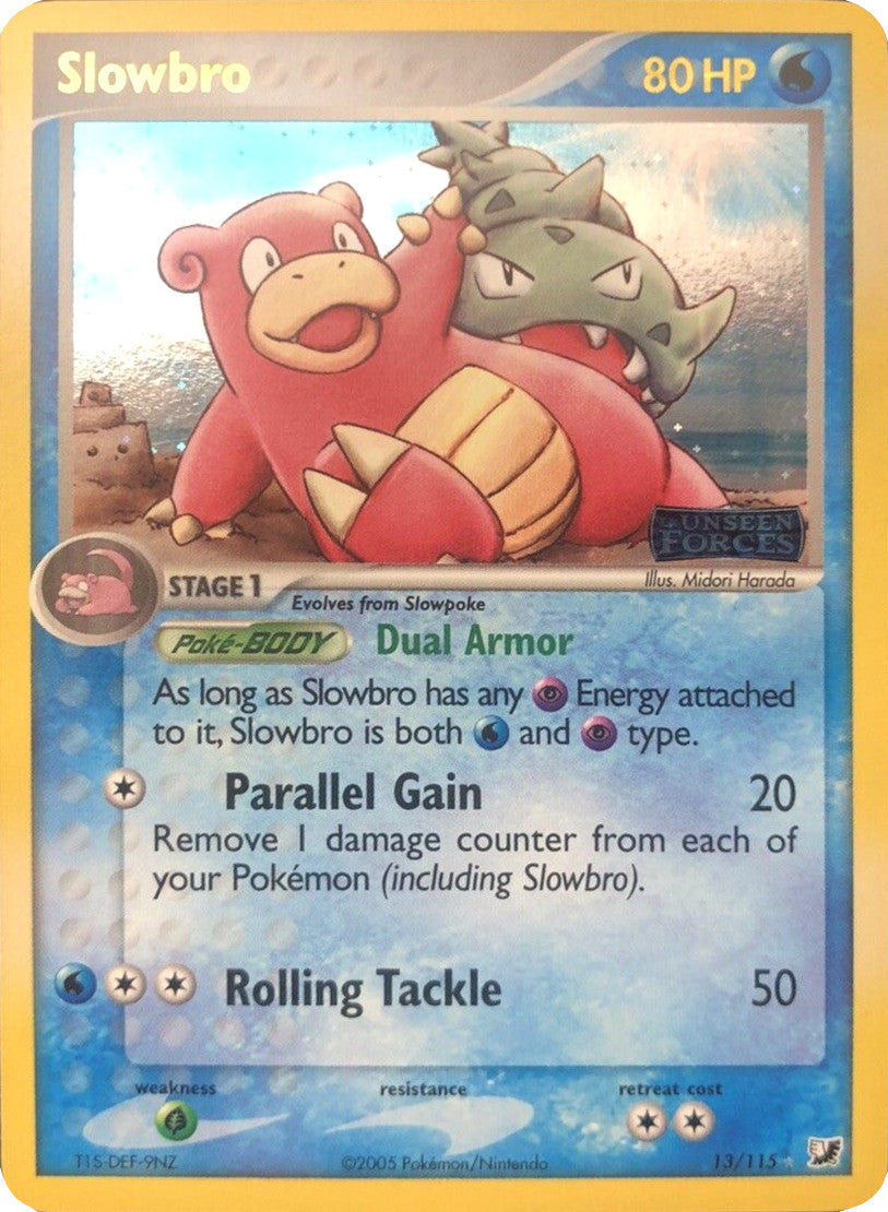 Slowbro (13/115) (Stamped) [EX: Unseen Forces] | Pegasus Games WI