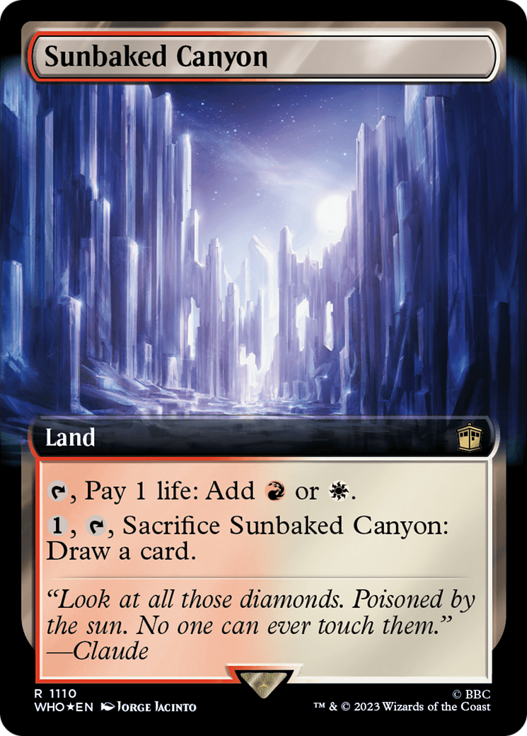 Sunbaked Canyon (Extended Art) (Surge Foil) [Doctor Who] | Pegasus Games WI