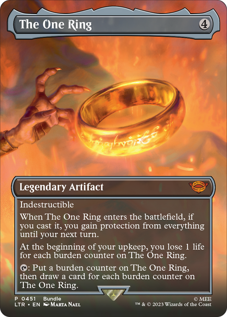 The One Ring (Borderless Alternate Art) [The Lord of the Rings: Tales of Middle-Earth] | Pegasus Games WI