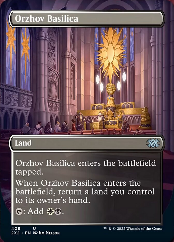 Orzhov Basilica (Borderless Alternate Art) [Double Masters 2022] | Pegasus Games WI