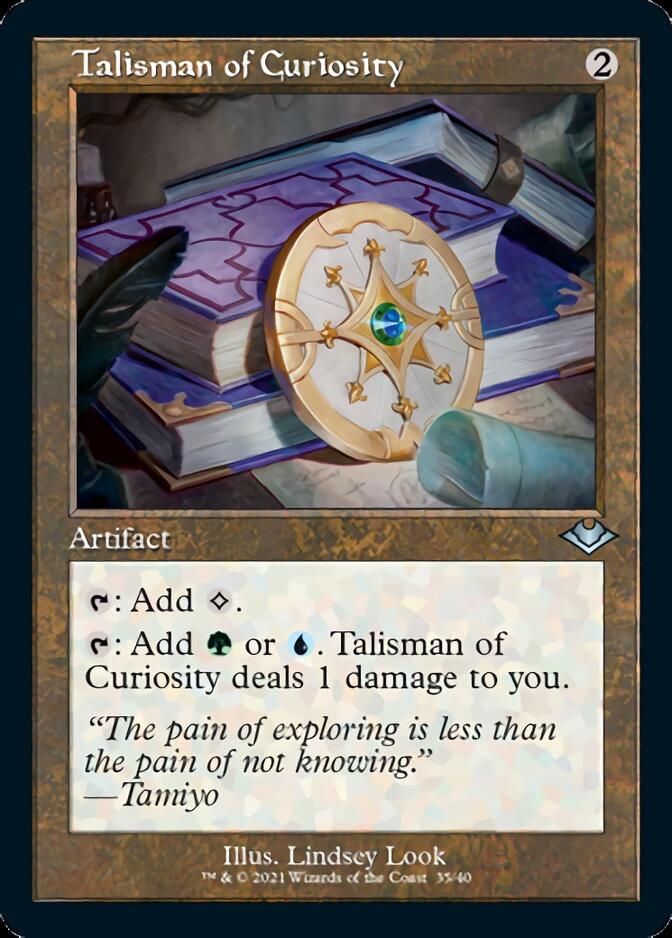 Talisman of Curiosity (Retro Foil Etched) [Modern Horizons] | Pegasus Games WI