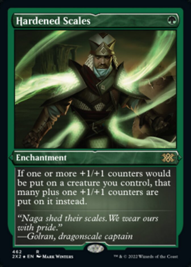 Hardened Scales (Foil Etched) [Double Masters 2022] | Pegasus Games WI