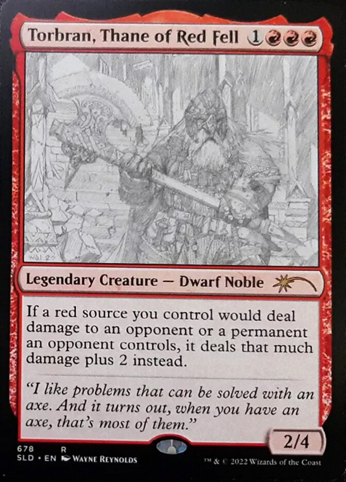Torbran, Thane of Red Fell (Sketch) [Secret Lair Drop Promos] | Pegasus Games WI
