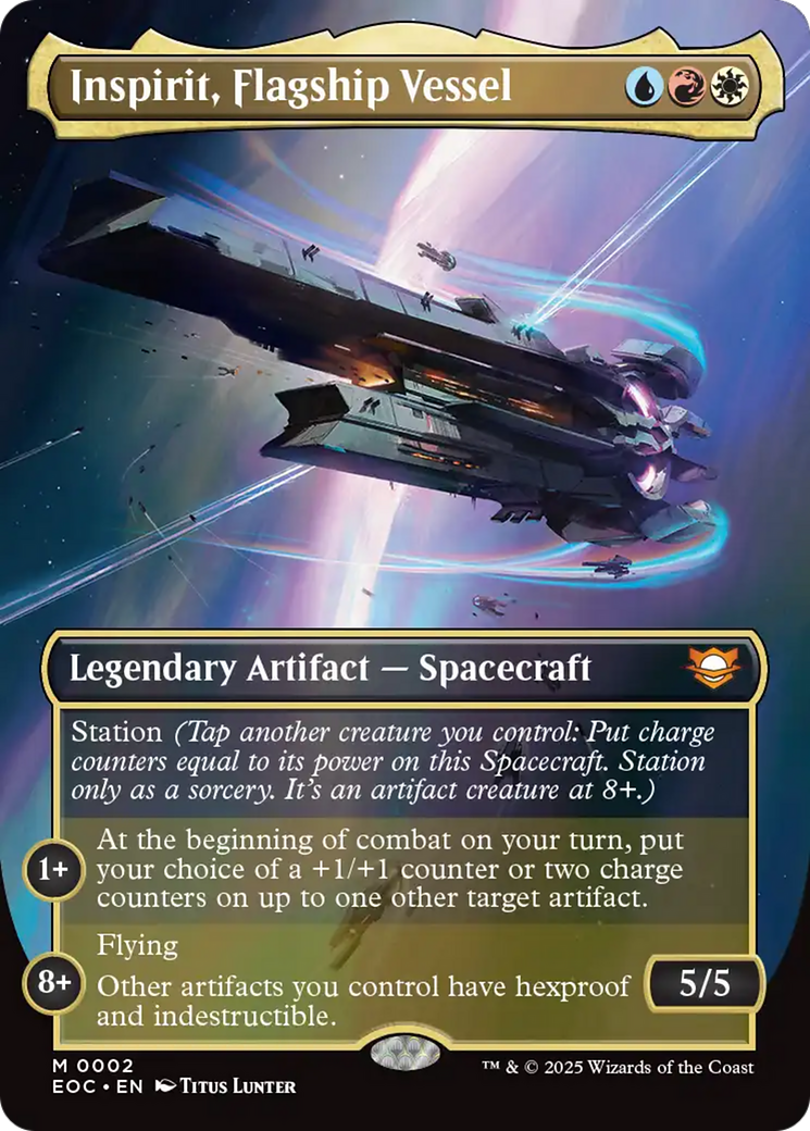 Inspirit, Flagship Vessel (Borderless) [Edge of Eternities Commander] | Pegasus Games WI
