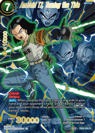Android 17, Turning the Tide (Alternate Art) (DB2-036_R) [Special Anniversary Set 2021] | Pegasus Games WI