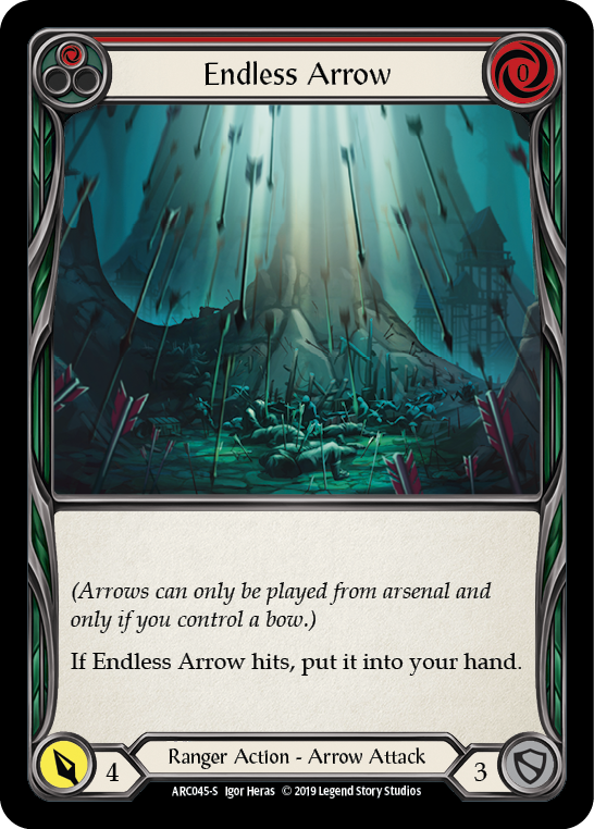 Endless Arrow [ARC045-S] (Arcane Rising)  1st Edition Rainbow Foil | Pegasus Games WI