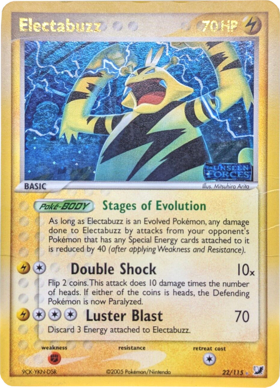 Electabuzz (22/115) (Stamped) [EX: Unseen Forces] | Pegasus Games WI