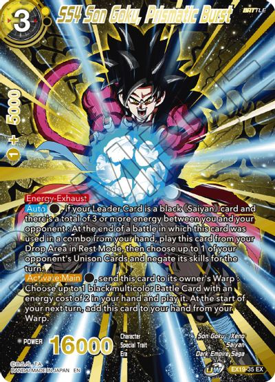 SS4 Son Goku, Prismatic Burst (EX19-35) [Special Anniversary Set 2021] | Pegasus Games WI