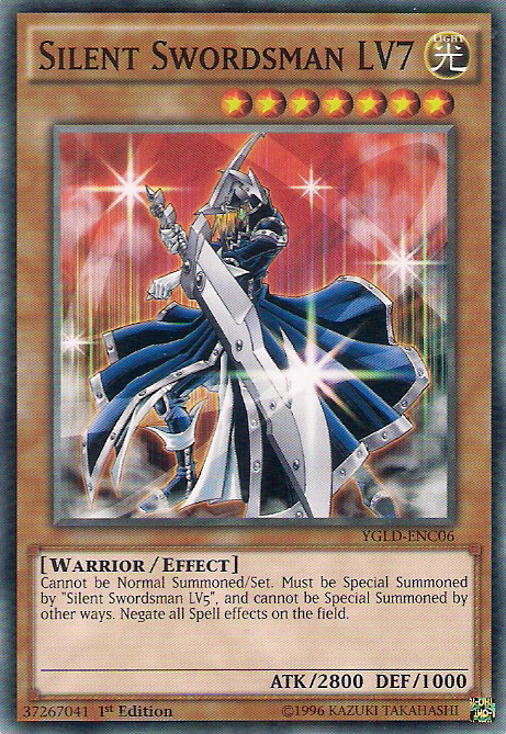 Silent Swordsman LV7 [YGLD-ENC06] Common | Pegasus Games WI