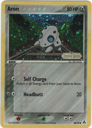 Aron (48/92) (Stamped) [EX: Legend Maker] | Pegasus Games WI