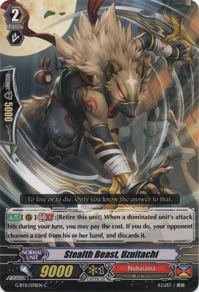 Stealth Beast, Uzuitachi (G-BT11/078EN) [Demonic Advent] | Pegasus Games WI