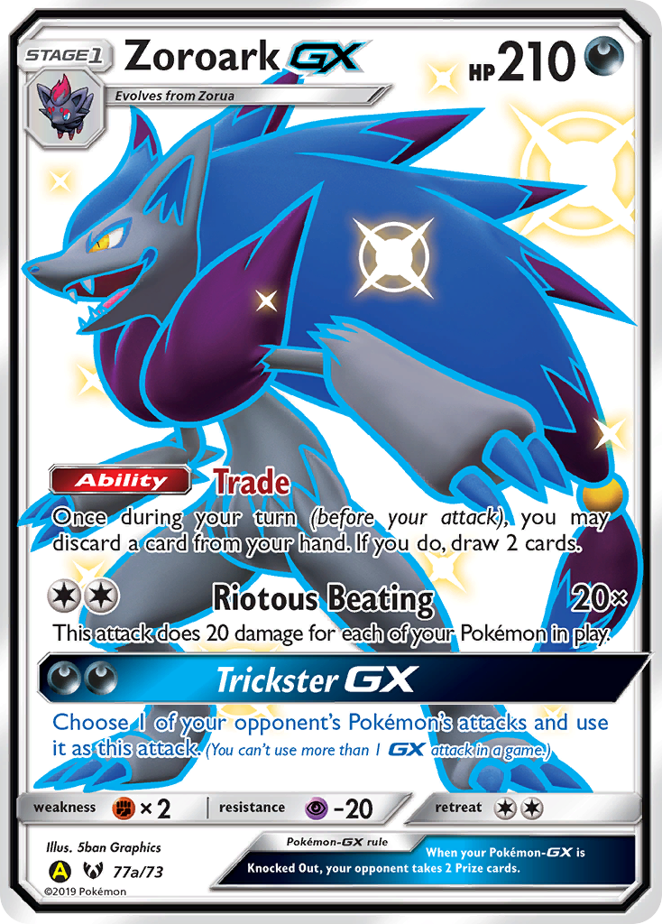 Zoroark GX (77a/73) [Alternate Art Promos] | Pegasus Games WI