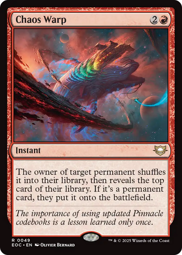 Chaos Warp [Edge of Eternities Commander] | Pegasus Games WI