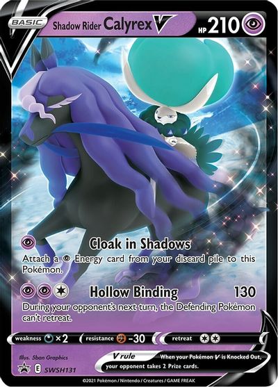 Shadow Rider Calyrex V (SWSH131) (Jumbo Card) [Sword & Shield: Black Star Promos] | Pegasus Games WI