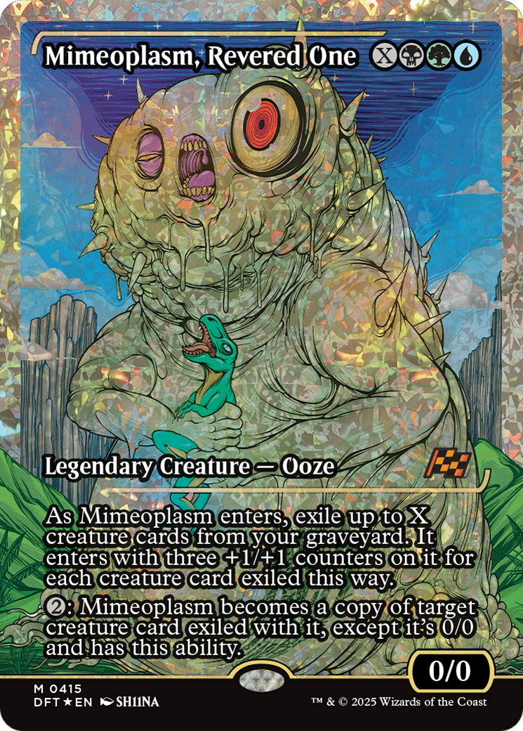 Mimeoplasm, Revered One (Showcase) (Fracture Foil) [Aetherdrift] | Pegasus Games WI