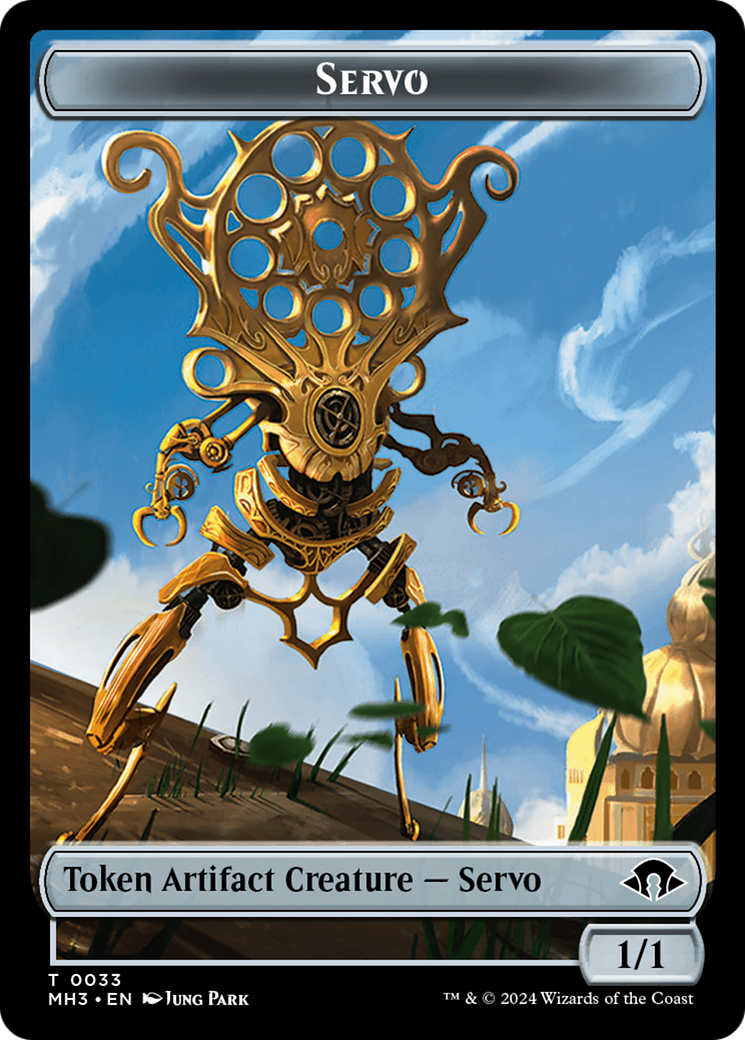 Servo // Zombie Army Double-Sided Token [Modern Horizons 3 Tokens] | Pegasus Games WI