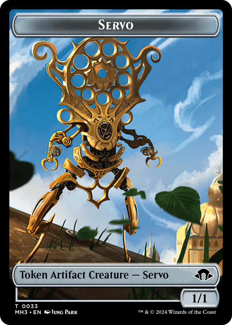 Servo // Bird Double-Sided Token [Modern Horizons 3 Tokens] | Pegasus Games WI