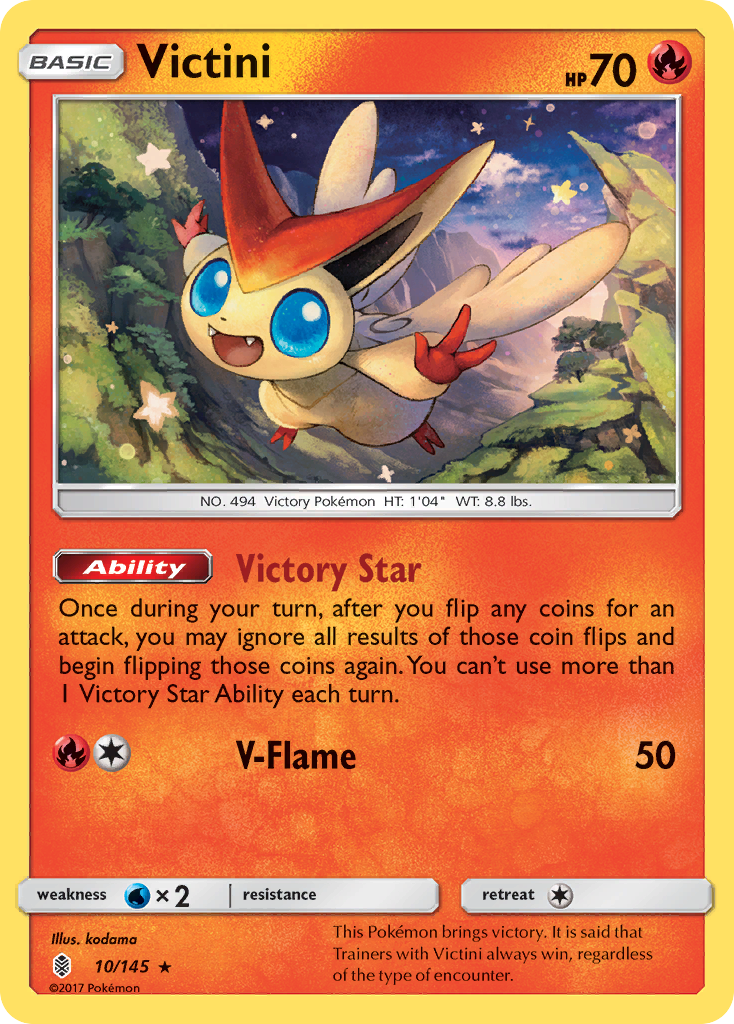 Victini (10/145) [Sun & Moon: Guardians Rising] | Pegasus Games WI