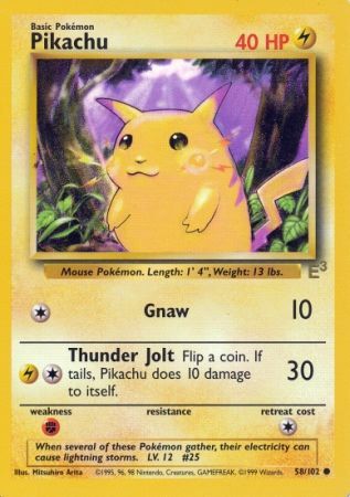 Pikachu (58/102) (E3 Stamped Promo) [Miscellaneous Cards] | Pegasus Games WI