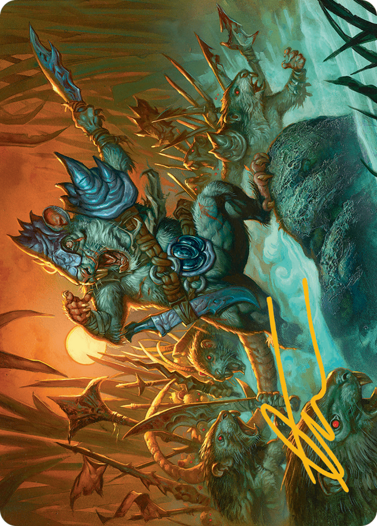 Persistent Marshstalker Art Card (Gold-Stamped Signature) [Bloomburrow Art Series] | Pegasus Games WI