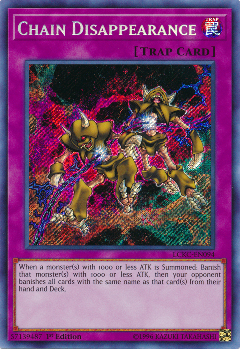 Chain Disappearance [LCKC-EN094] Secret Rare | Pegasus Games WI