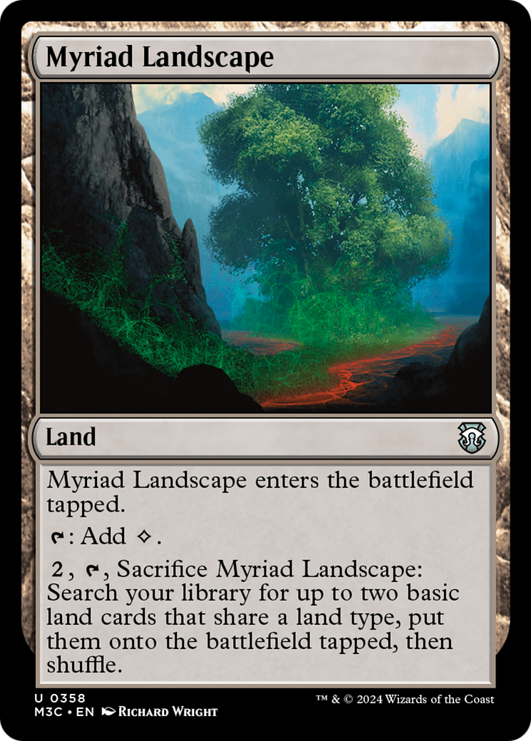 Myriad Landscape (Ripple Foil) [Modern Horizons 3 Commander] | Pegasus Games WI