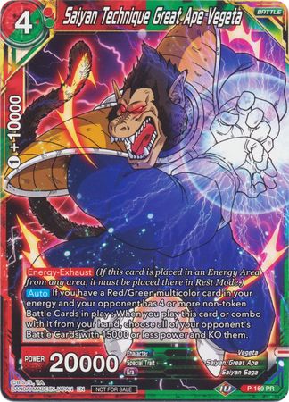 Saiyan Technique Great Ape Vegeta (P-169) [Promotion Cards] | Pegasus Games WI