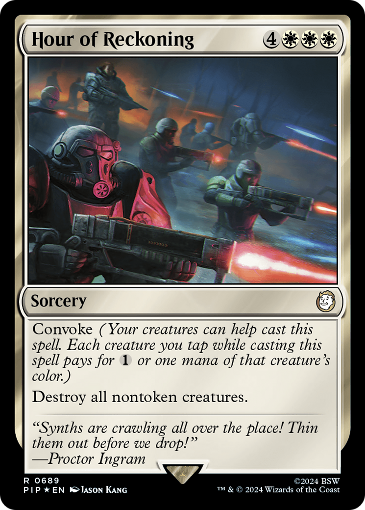 Hour of Reckoning (Surge Foil) [Fallout] | Pegasus Games WI