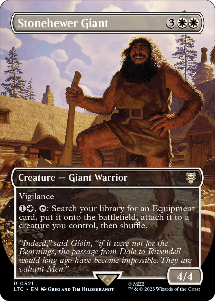 Stonehewer Giant (Borderless) [The Lord of the Rings: Tales of Middle-Earth Commander] | Pegasus Games WI