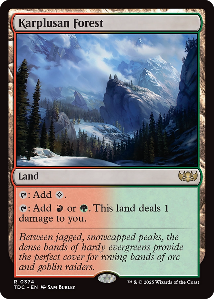 Karplusan Forest [Tarkir: Dragonstorm Commander] | Pegasus Games WI