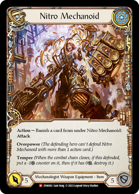 Construct Nitro Mechanoid // Nitro Mechanoid [DYN092] (Dynasty)  Rainbow Foil | Pegasus Games WI