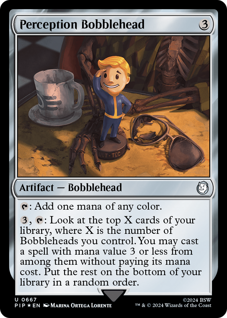 Perception Bobblehead (Surge Foil) [Fallout] | Pegasus Games WI