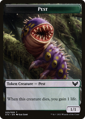 Pest // Jace, Telepath Unbound Emblem Double-Sided Token [Secret Lair: From Cute to Brute Tokens] | Pegasus Games WI