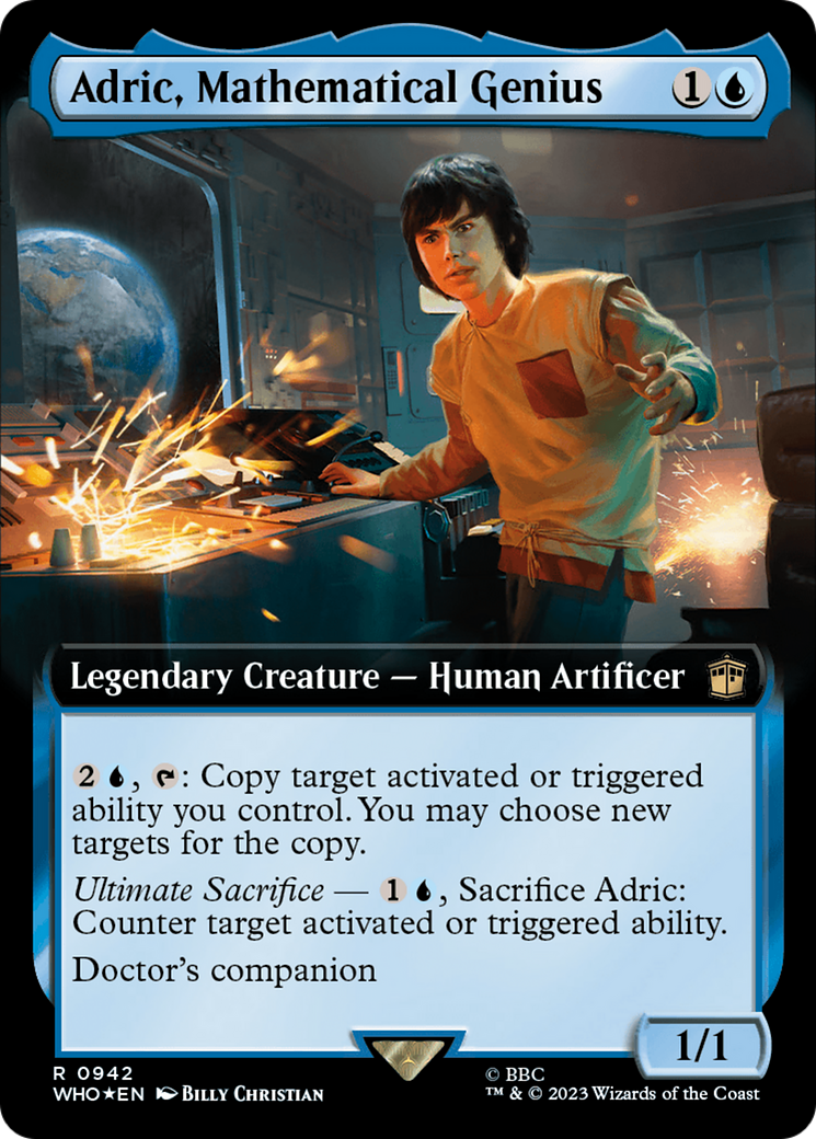 Adric, Mathematical Genius (Extended Art) (Surge Foil) [Doctor Who] | Pegasus Games WI
