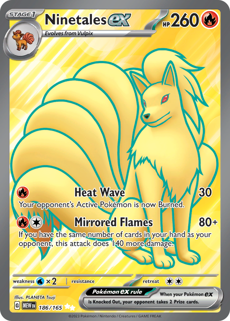 Ninetales ex (186/165) [Scarlet & Violet: 151] | Pegasus Games WI