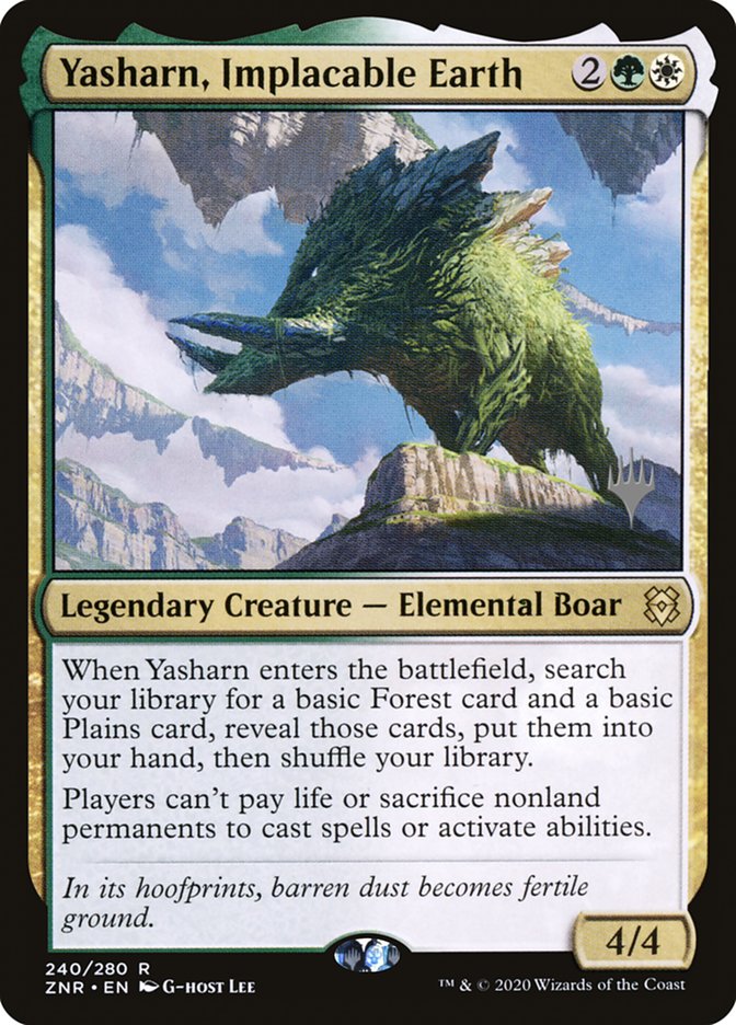 Yasharn, Implacable Earth (Promo Pack) [Zendikar Rising Promos] | Pegasus Games WI