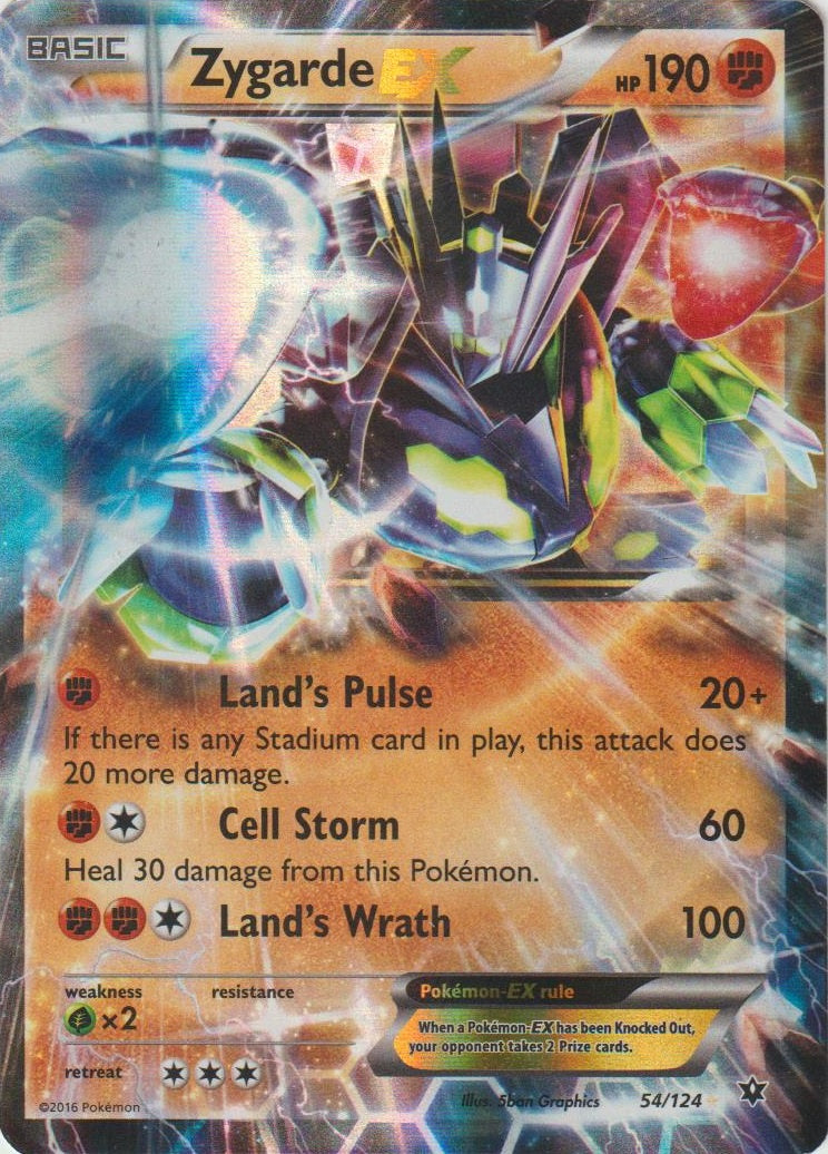 Zygarde EX (054/124) (Jumbo Card) [XY: Fates Collide] | Pegasus Games WI