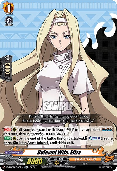 Beloved Wife, Eliza (D-TB03/033EN) [Shaman King] | Pegasus Games WI