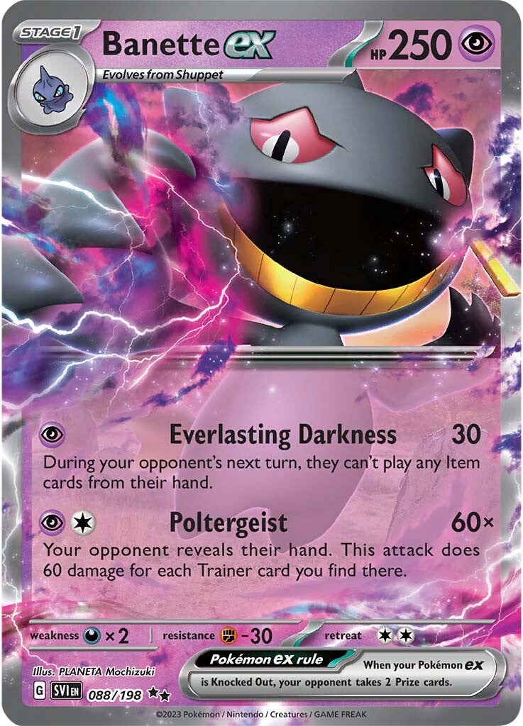 Banette ex (088/198) [Scarlet & Violet: Base Set] | Pegasus Games WI